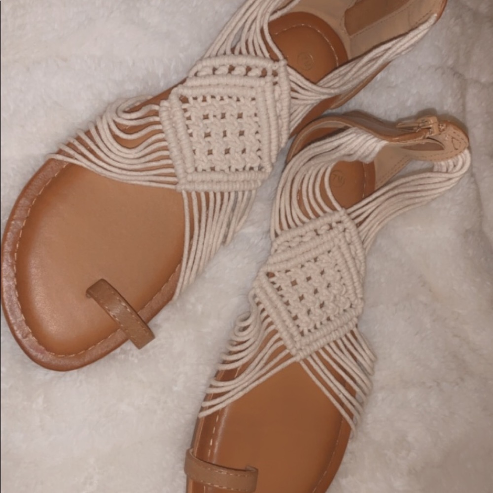 Brand new, never worn boho style sandals